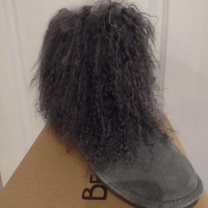 Bearpaw furry ankle boot